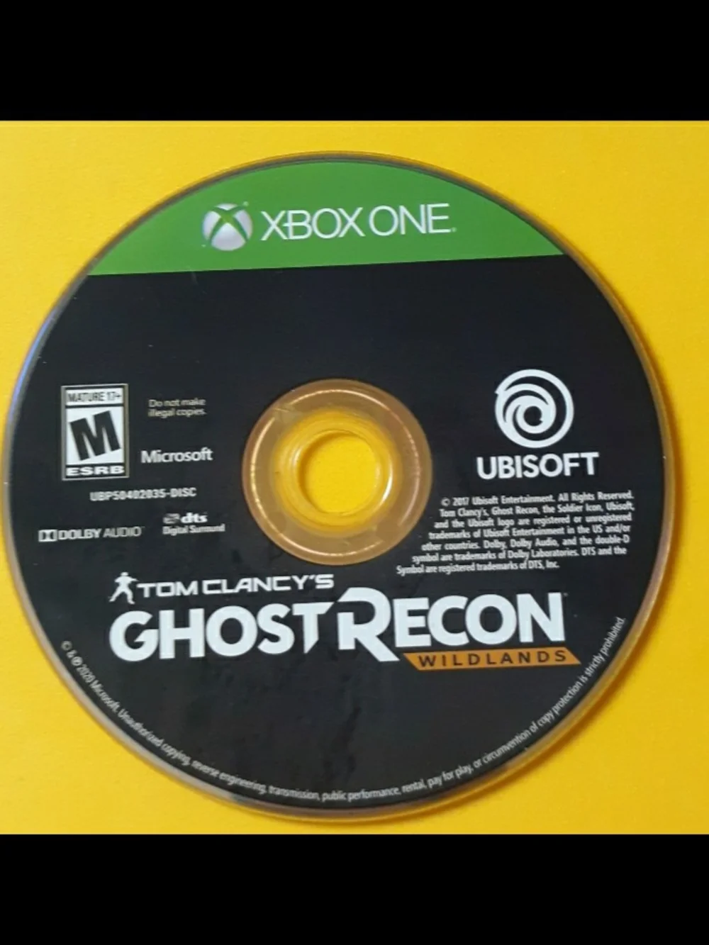 Xbox One Tom Clancy's Ghost Recon Wildlands - Black/Green Game Disc